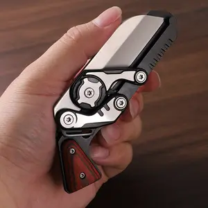 Multi-functional camping knife, portable chef knife, sharp and durable, foldable, suitable for kitchen chopping, peeling, outdoor camping, BBQ and other applications, the perfect gift for men for Christmas and Valentine's Day!