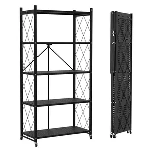 5-Tier Foldable Motorcycle Handlebar Storage Rack, Multi-Function Handlebar Mount Organizer for Tools & Gear, Space-Saving Support Bracket (Black)
