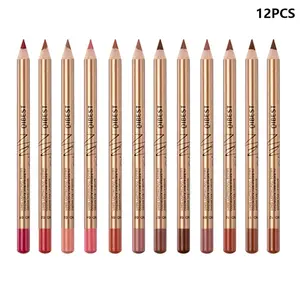 Lipliner Pencil Set, Easy-Color Lipstick and One-Step Lip Makeup Kit, Long-Lasting All-Occasion Makeup, Holiday Gift