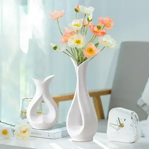 Flower Vase, 1 Count Modern Simple Flower Arrangement Vase, Modern Plant Vase, Decorative Vase for Home Living Room Bedroom Dining Room, Home Decor Supplies