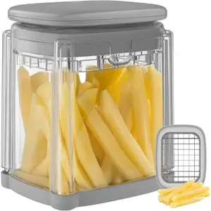 One‑Press French Fry Cutter, Food‑Grade Potato Strip Slicer, Multi‑Purpose Vegetable Chopper, Easy‑Clean Kitchen Gadget for Homemade Fries Carrots Cucumbers