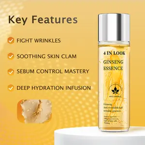 ab[4inlook]Natural Ginseng Anti-Aging Hydrating Essence Water – 100% Wild Ginseng from Himalayas, Deep Moisture & Wrinkle Care for All Skin Types    Firming Skincare Serums