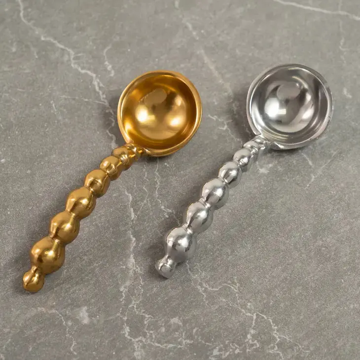 Gilded Beaded Spoon