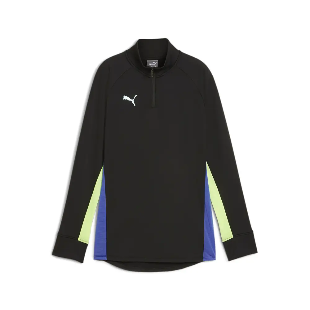 PUMA Womens Individualblaze Quarter Zip Casual Tops Casual - Black