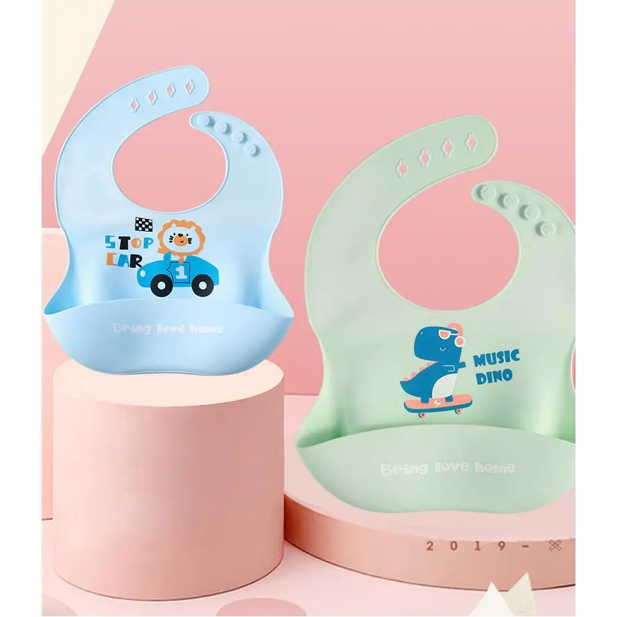 Food Grade Silicone Baby Bib, Ultra Soft Waterproof Feeding Bib for Toddlers Food Grade Silicone Baby Bib, Ultra Soft Waterproof Feeding Bib for Toddlers