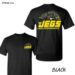 JEGS High Performance T-Shirt, Performance Gauge & Flame Design, Racing Apparel for Car Enthusiasts, Gift for Auto Tuners or Mechanics