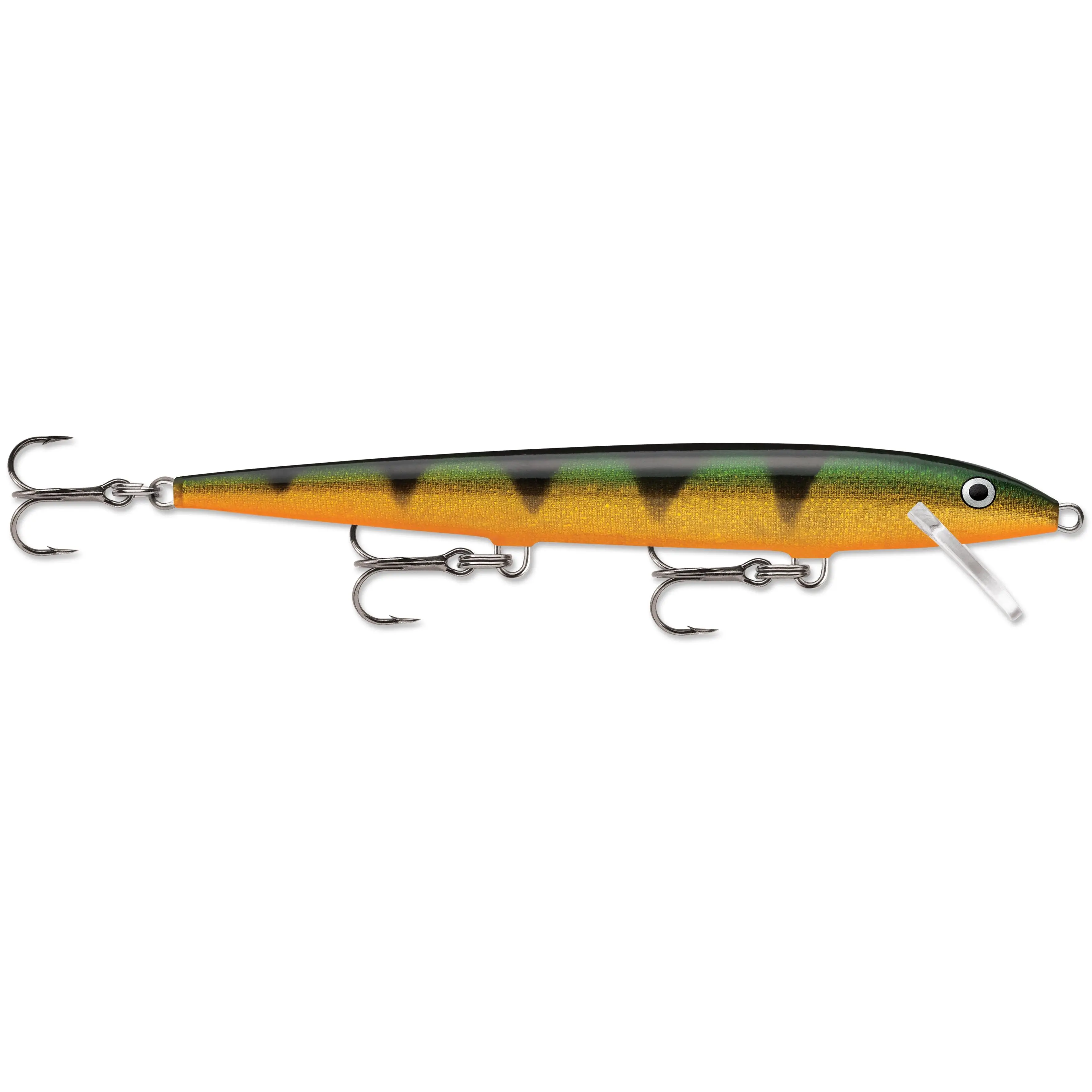 Rapala Original Floater F13 Balsa Jerkbait, Balsa Wood Lure, 5 1/4" Long, Classic Colors, Freshwater Fishing Shiner Bait, Pre-Rigged Hooks, Surface Twitch