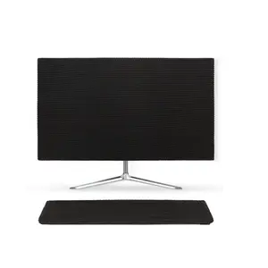 Desktop Computer Monitor Dust Cover Set (1 Display Protector + 1 Keyboard Protector), Easy Install Pure Color Screen Protector