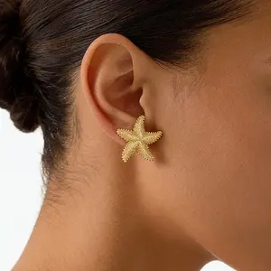Dearmay Gold Earrings for Women Silver earrings Starfish Earrings Elegant Jewelry Set Earring Set Gifts for Girls