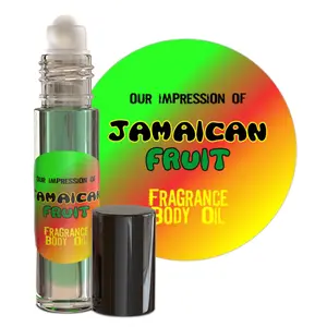MoBetter Fragrance Oils' Impression of Jamaican Fruit Body Oil Fragrance 1/3 oz roll on Glass Bottle