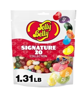 Jelly Belly Signature 20 Collection Jelly Beans, 1 Stand-Up Bag, Premium Snacks for Flavor Aficionados, Assortment May Vary, 1.31 lb Sweet Candy