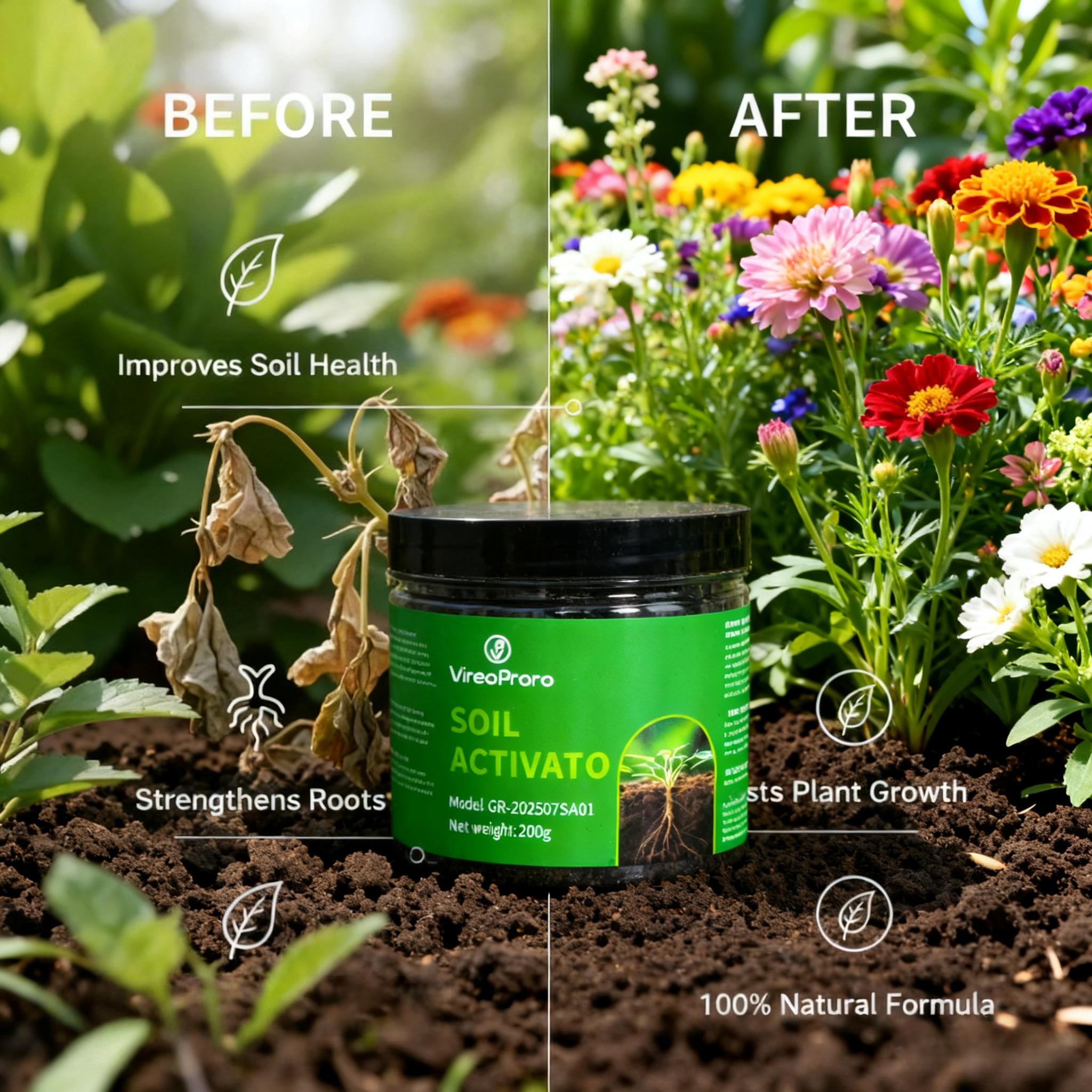 Soil Activator Concentrate 200g – Improves Soil Structure, Root Absorption & Garden Soil Health