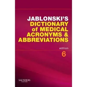 USED-Jablonski's Dictionary of Medical Acronyms and Abbreviations with CD-ROM by Stanley Jablonski (Paperback)