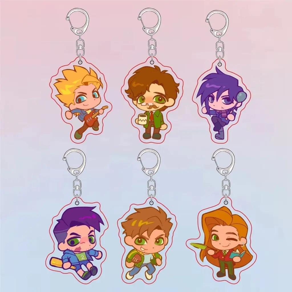 Stardew Valley Keychain - Elliott Key Chain, Harvey Key Ring - Cute, Durable, And Perfect For Bags, Keys, Or Gifts. Great For Daily Use Or As Thoughtful Little Gifts For Your Friends And Yourself.