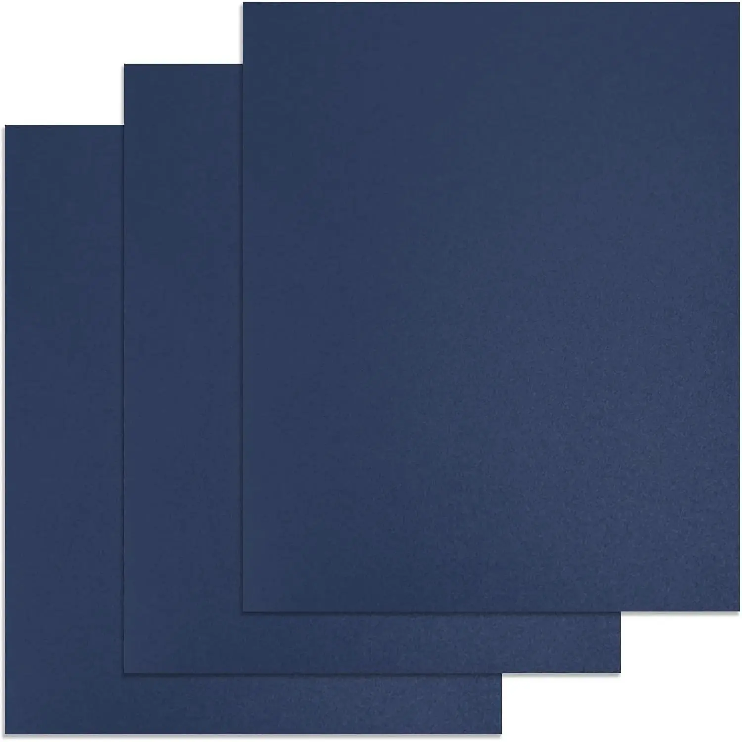 25-Pack Letter Size 12 Mil Sand-Textured Waterproof Polypropylene Binding Covers - Midweight, Square Corners, Un-Punched, Navy, Comfortable Grip, Any Binder Accessory, Protects Docs - For Business Reports (Office Use)