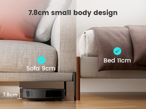 Lefant M210 Pro+ Robot Vacuum Cleaner, 3500Pa Strong Suction, Slim & Quiet, 200-Min Runtime, Self-Charging, WiFi/App/Alexa Control, 6 Cleaning Modes for Pet Hair, Hard Floors & Low Carpet, Black