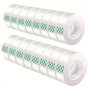 6 Rolls Premium Transparent Tape, High Transparency, Soft Adhesive for Gift Wrapping and Office Use, Perfect for Handmade and Home Projects