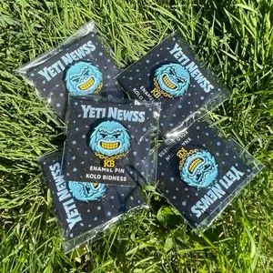 Yeti Enamel Hat Pins - Stylish Enamel Design for Hats Bags & Jackets - Versatile Fashion Accessory - Enhance Your Look with Elegance