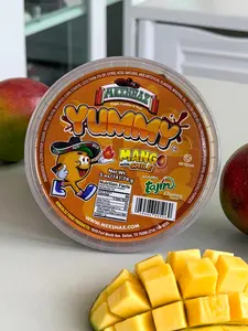 Yummy Mango with Chile Sweet Candy Tangy Spicy Flavor Explosion Snack Bonbon Bite Size Fruity Heat Snack