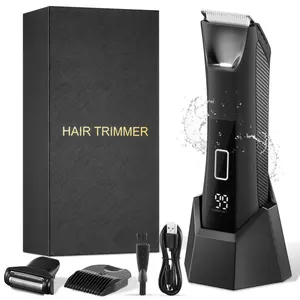 Electric Hair Trimmer, Waterproof Rechargeable Hair Clipper, Multifunctional Hair Shaver for Men and Women, Daily Use Hair Trimmer
