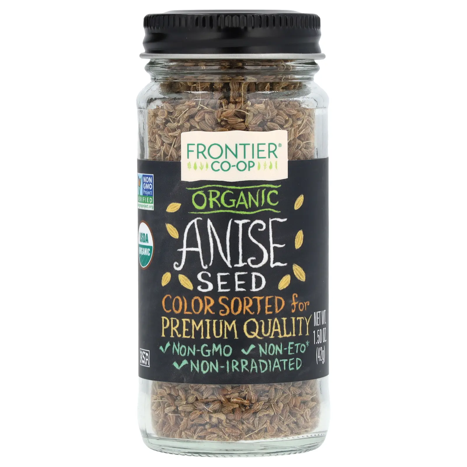 Frontier Co-op Organic Anise Seed, 1.5 oz (42 g)