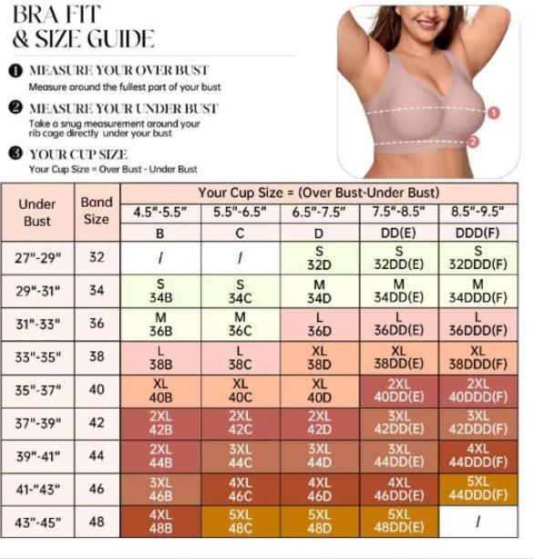 COKE Plus Size Front Closure Wireless Bra, Comfortable Breathable Underwireless Bandeau Sports Bra, Full Coverage Slimming Design, Workout Bra, Yoga Bra, Wireless Sports Bras