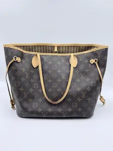 Pre-owned Louis Vuitton Canvas Shoulder Bags Neverfull MM Monogram Tote Bag