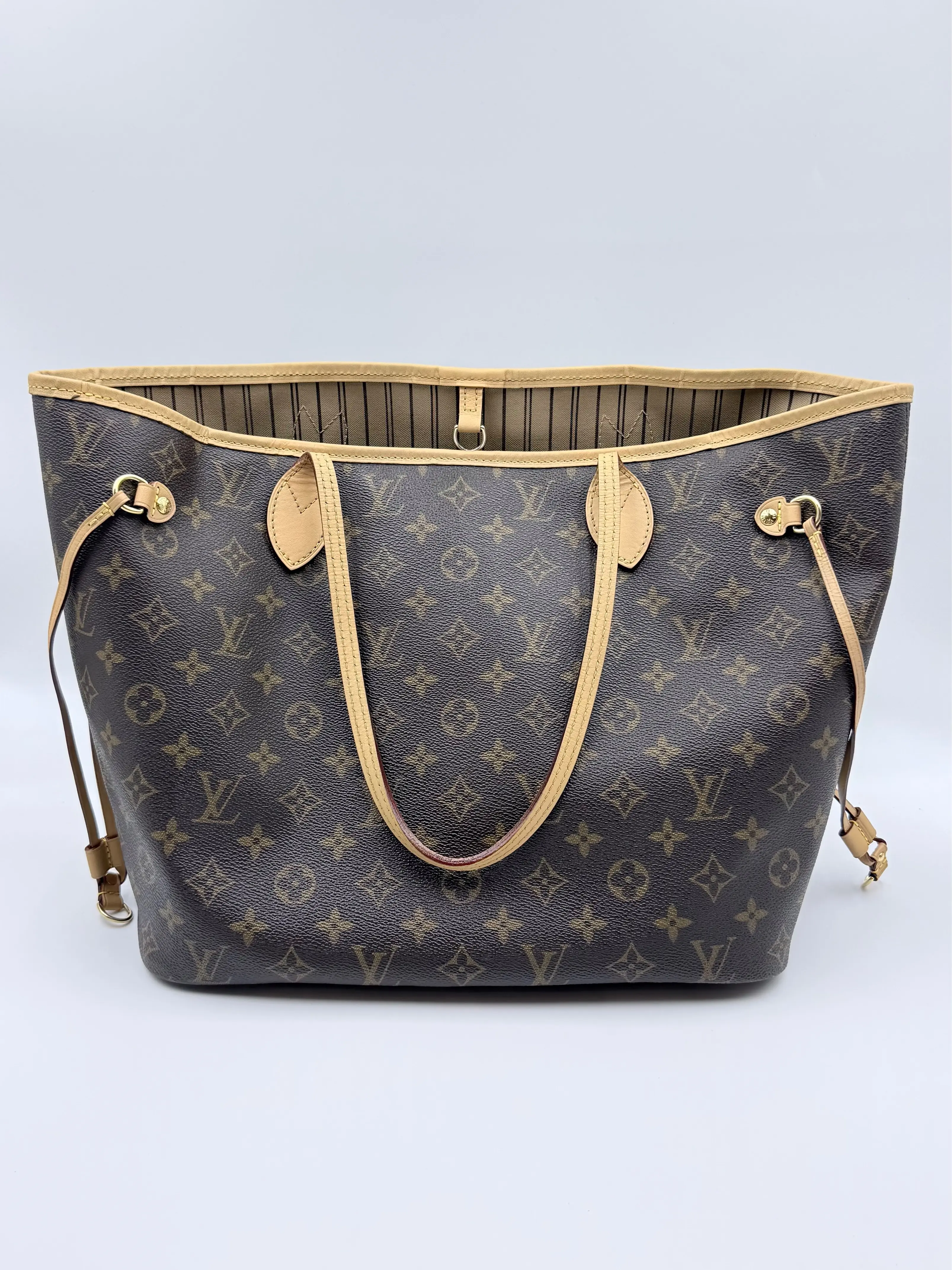 Pre-owned Louis Vuitton Canvas Shoulder Bags Neverfull MM Monogram Tote Bag