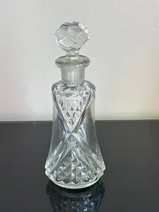 Vintage Perfume Bottle With Prism Stopper Gorgeous Display Exceptional Gift