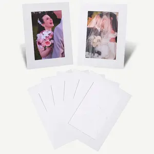 5 Foldable Paper Photo Frames for 4x6 Inch Photos, Modern Minimalist Style, Ideal for Living Room, Bedroom, Kids' Room Decor