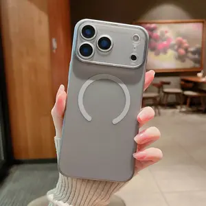 Luxury Ultra Thin Matte Translucent For Magsafe Case for iPhone 17 17Air 17Pro 17ProMax Magnetic Wireless Charge Hard PC Cover