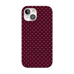 Casely iPhone 15 Case | Heart Noir | Tiny Hearts | Compatible with MagSafe | Classic Ultra Thin Design