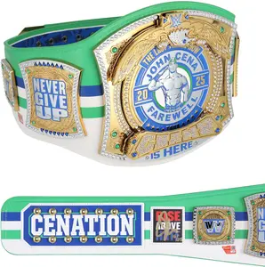 John Cena WWE Autographed 2025 Farewell Tour Dallas Replica Title Belt - Limited Edition of 25 - Fanatics Authentic Certified