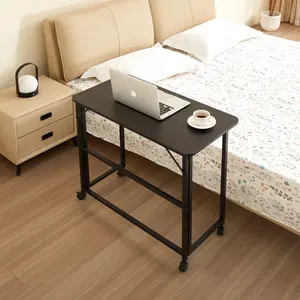 Folding Desk Small Foldable Desk for Small Space, 31.5 Inches Writing Computer Desk in Study, Home Office Foldable Office Desk for Bedroom 80*40, black