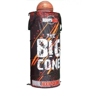 Basketball Training Cone – Big Pop Up Collapsible Agility Cone for Drills & Footwork | HoopsKing