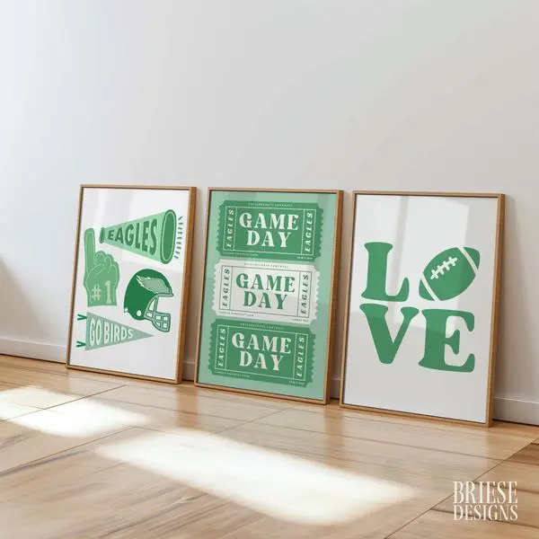 Eagles Vintage Football Poster - 24X30 Brieses