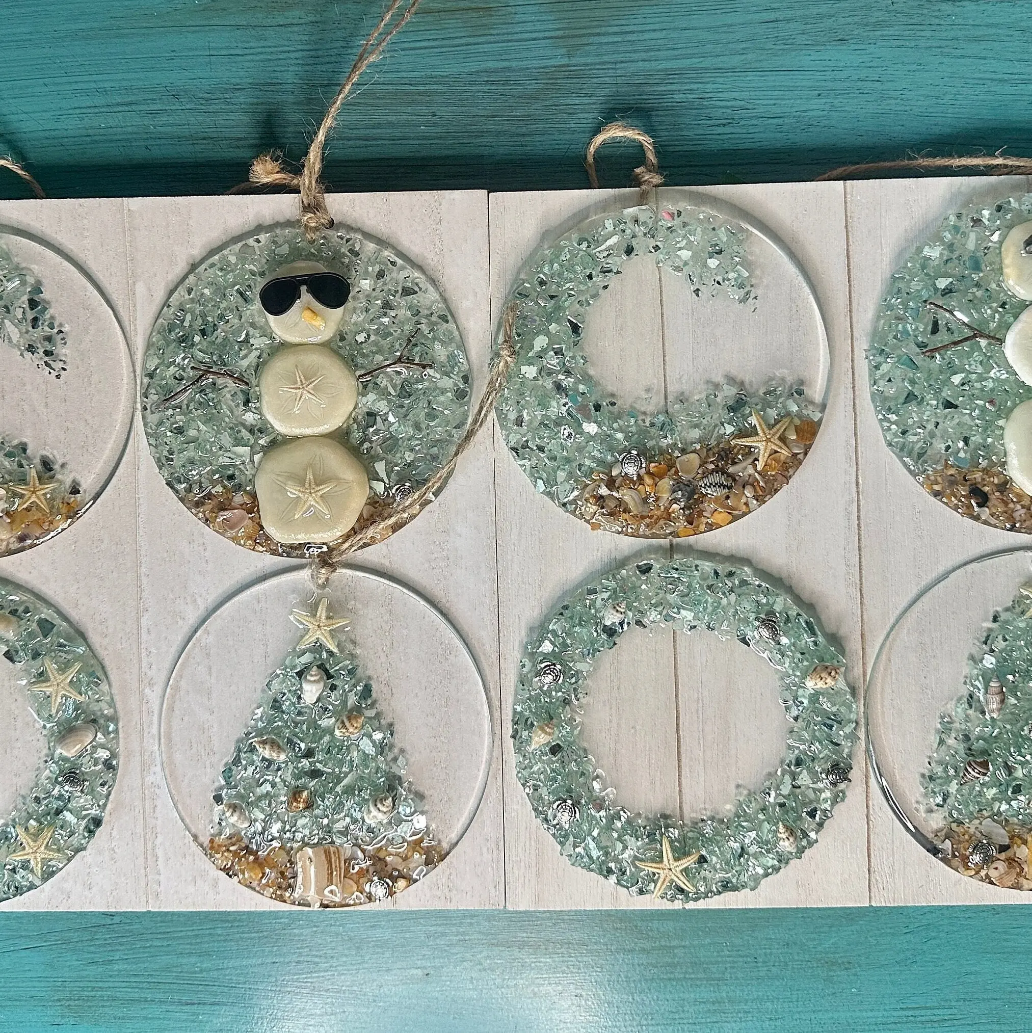 DIY Coastal Resin Christmas Ornament Kit
