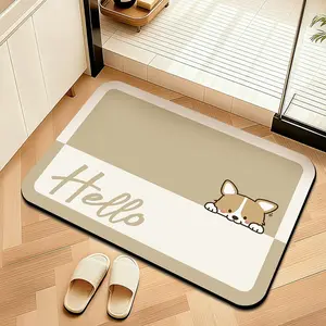 Multifunctional Diatomaceous Earth Absorbent Non-Slip Mat, Bathroom Bedroom Kitchen Entryway Rug, Soft Comfortable Easy to Clean