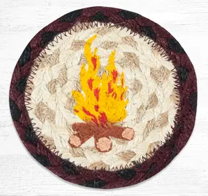 Capitol Importing  5 in. IC-395 Campfire Printed Round Coaster