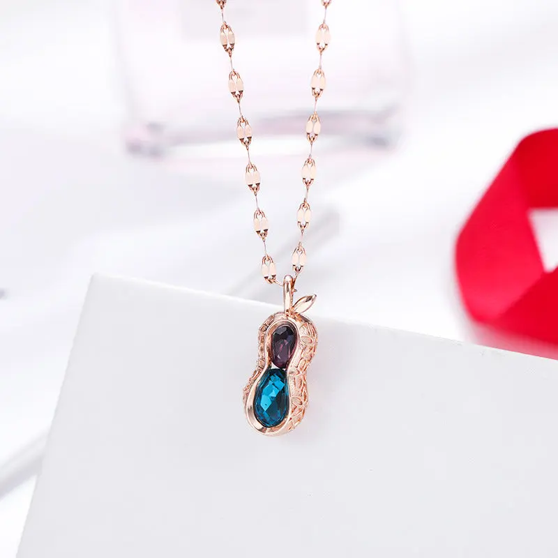 Gorgeous Peanut Necklace Cute Peanut Pedant Necklace Handmade