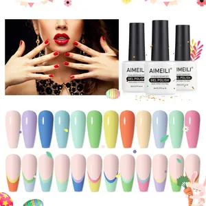 AIMEILI Gel Polish Spring Summer Color Gel Polish Set of 12pcs X 8ml - Kit Set 9