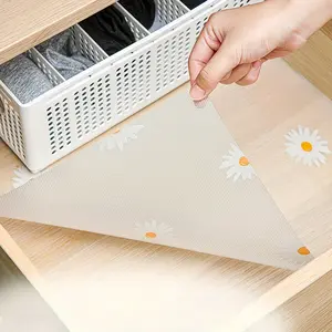 1 Roll Slip Lining for Kitchen Cabinets Waterproof Shelf Paper Durable EVA Cabinet Lining Cut for Refrigerator Cabinets And Drawers Cabinets Closets Multipurpose Kitchen Cabinet