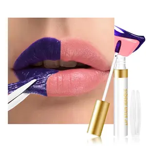 1-Pcs Peachy Rosee Peel Off Lip Stain Tints with Tweezer, Matte Lipstick Lip Stain Long Lasting Waterproof for Women, Non-stick Cup Lipstick Peel Off High Pigmented 24 Hours Original Lips Stains makeup