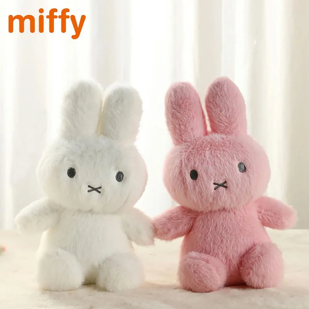 Kawaii Miffy Original Cute Plush Doll Cartoon Rabbit High Quality Bedroom Hug Pillow Ornament Soothing Toy Girl Festival Gift