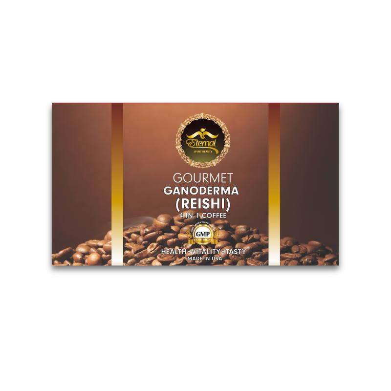 Eternal Cafe Ganoderma Coffee 4 in 1 Reishi Beverage de ganoderma Pack of 6 Ultimate Coffee Experience with Creamer Sugar & Ganoderma Extract