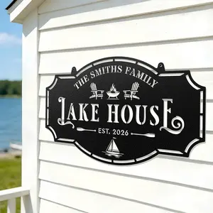 Lake House Monogram -  Custom Cabin & Lake House Decor