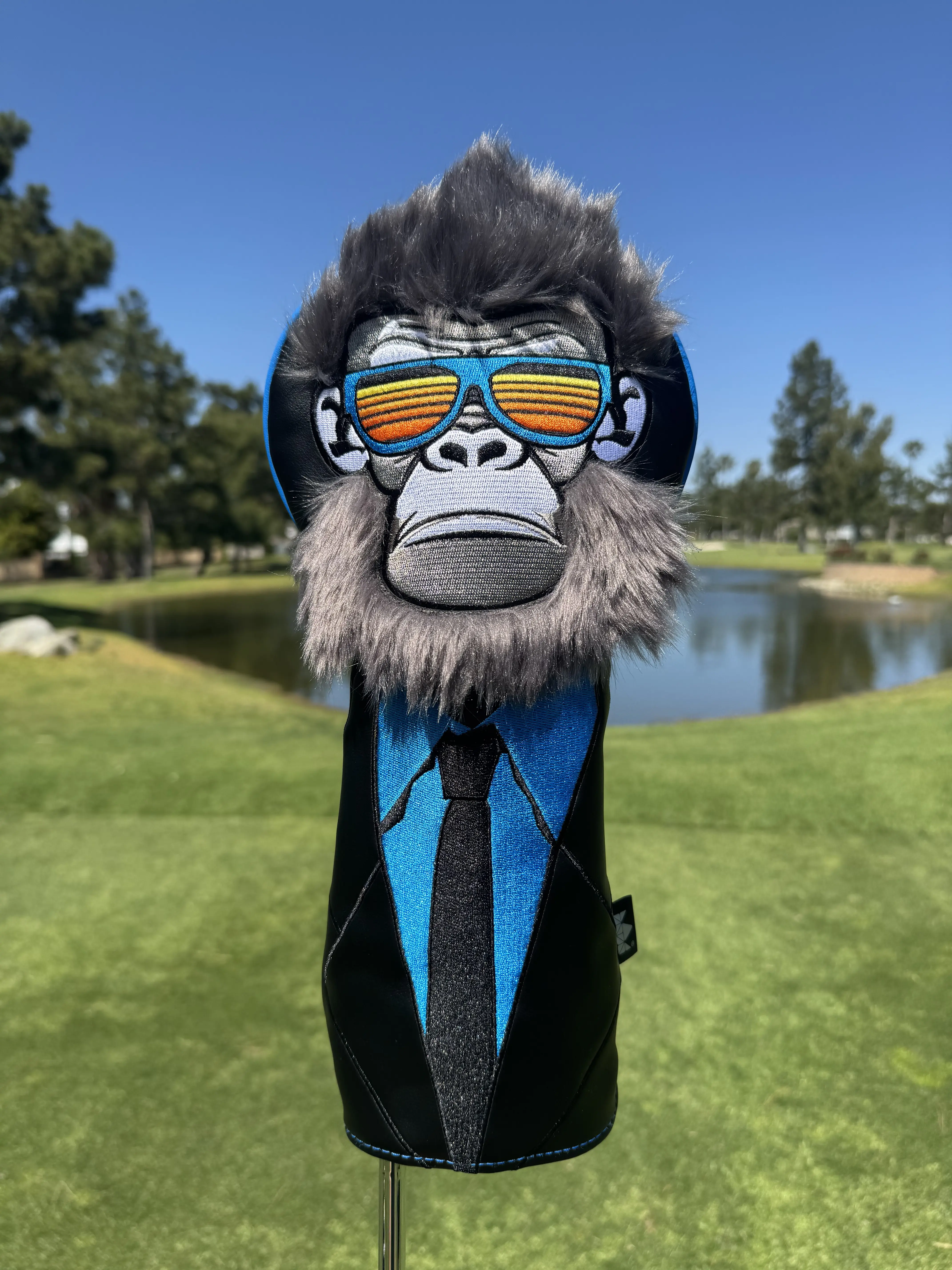 Cool Gorilla Golf Head Cover – Funny Animal Driver Cover | Unique Golf Gift for Men | Novelty Golf Accessories | Funny Golf Club Cover