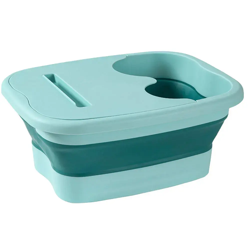 Footbath Massage Bucket Easy to Store Foldable Foot Bath Tray Collapsible Foot Soak Bucket for Relaxing and Pain Relief