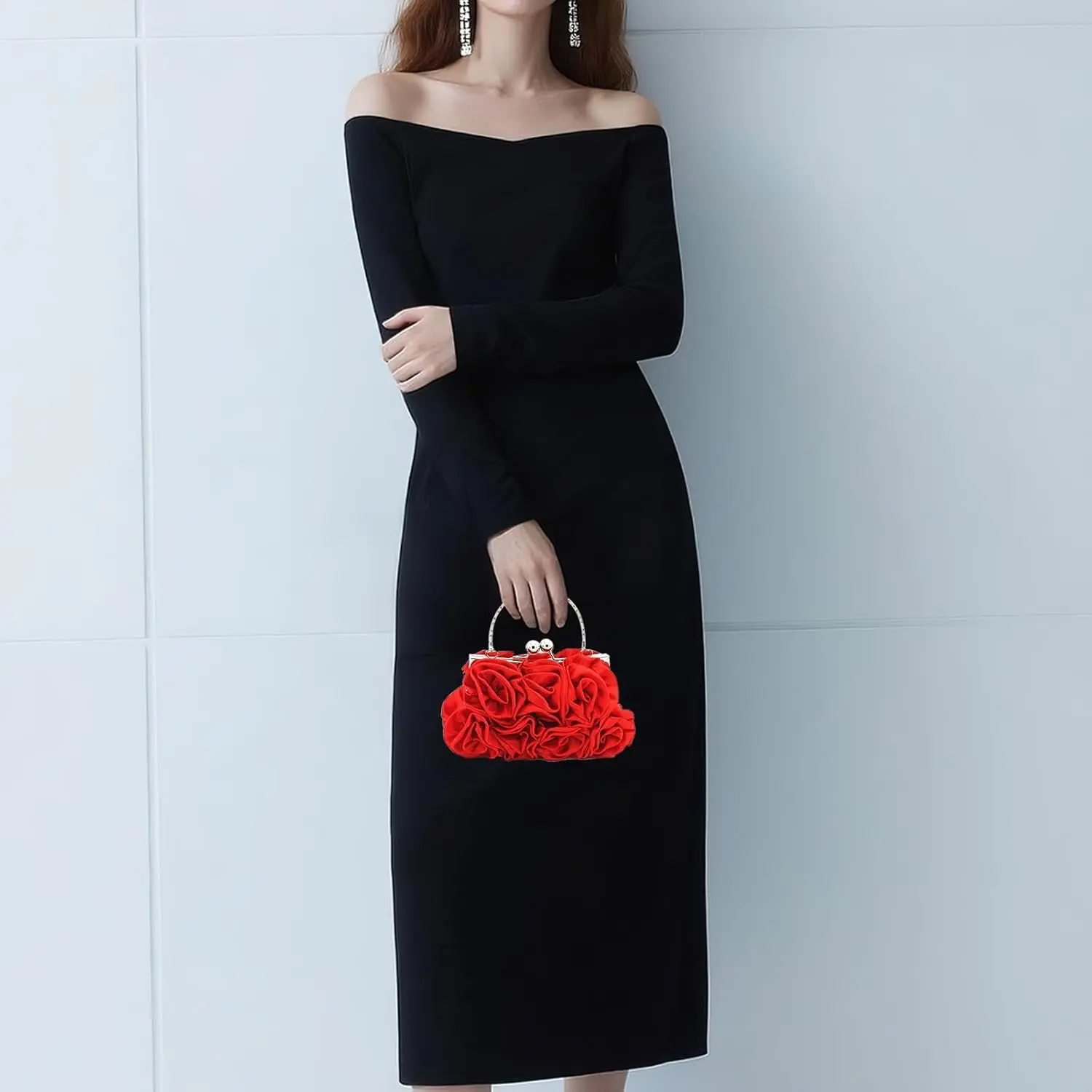 purses for cocktail dresses Selighting Round Velvet Clutch Purses for Women Evening Bags Formal Wedding Purse Prom Cocktail Party Clutch Hand Bag Black: Handbags: Amazon.com