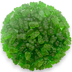 Delicious Green Apple Gummy Bears 1.5 lbs Fruity BlissSoft, Chewy, and Bursting with Tangy DelightGreat for Kids and Adults Ages(24 oz)